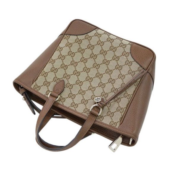 Gucci Bag 2way Handbag Shoulder GG Canvas Beige - Picture 2 of 7